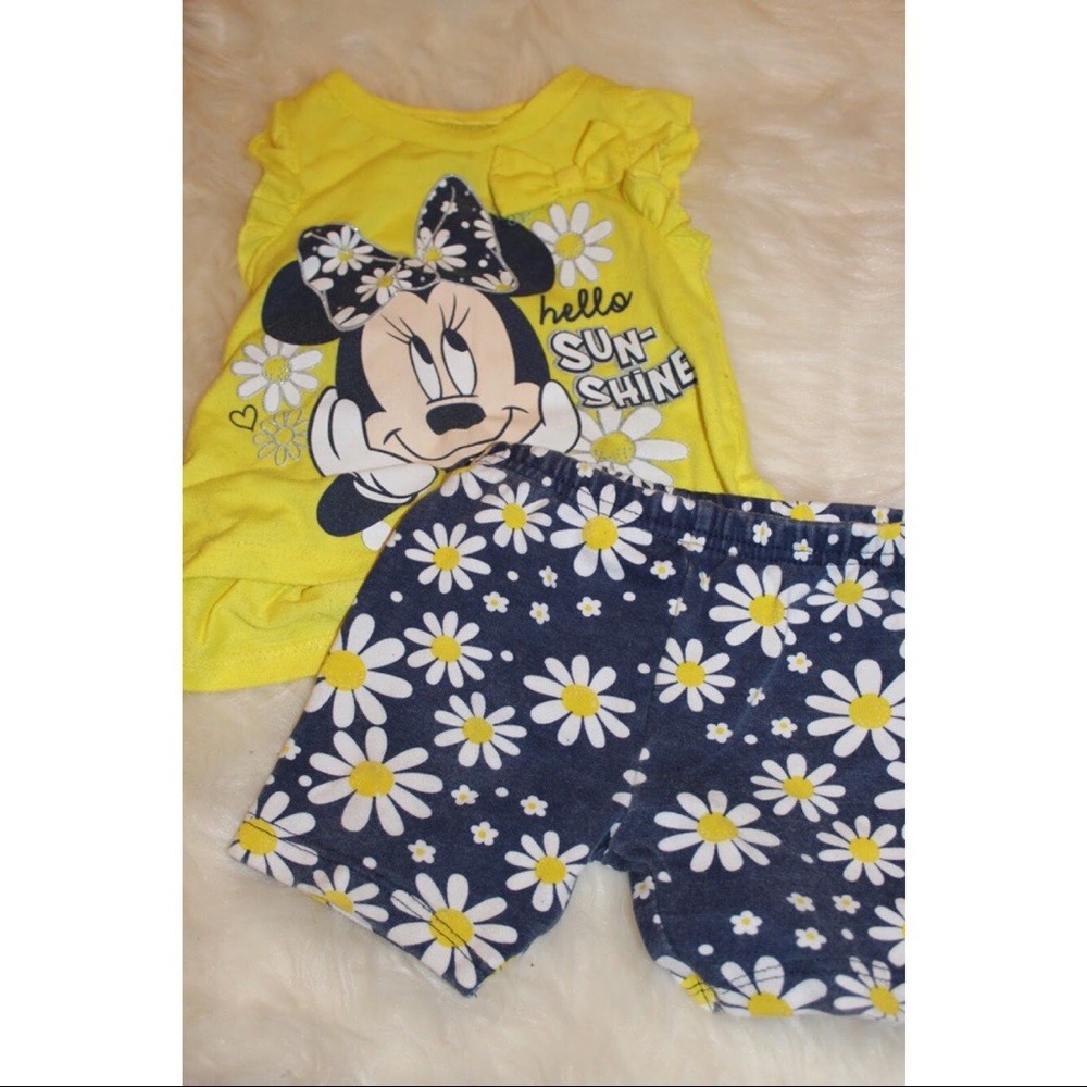 ‼️LIKE NEW‼️ Yellow and Blue Minnie Mouse Outfit